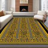 Ultra Soft Area Rug, Non Slip, Stain Resistant, Washable Area Rugs for Living Room, Bedroom, Stylish Nature-Inspired Graphic Rug(Gold)