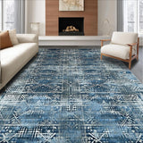 Ultra Soft Area Rug, Non Slip, Stain Resistant, Washable Area Rugs for Living Room, Bedroom, Beige for(Blue)