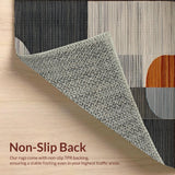 Ultra Soft Area Rug, Non Slip, Stain Resistant, Washable Area Rugs for Living Room, Bedroom, Neutral Brown Slate Bathroom Rustic Handwoven Carpet(Beige)