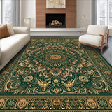 Ultra Soft Area Rug, Non Slip, Stain Resistant, Washable Area Rugs for Living Room, Bedroom, Natural Wood Grain Rectangle Earthy Tones(Green)