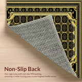 Geometric Black and Gold Elegance(Black)