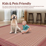 Elegant Octagonal Floral Arrangement(Red)