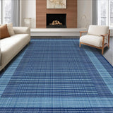 Ultra Soft Area Rug, Non Slip, Stain Resistant, Washable Area Rugs for Living Room, Bedroom, Tranquil Spa-Inspired Rug Style(Blue)