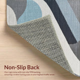 Ultra Soft Area Rug, Non Slip, Stain Resistant, Washable Area Rugs for Living Room, Bedroom, Soft Washable Kids Room Faux Wool Floor Rug(Gray)