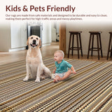 Ultra Soft Area Rug, Non Slip, Stain Resistant, Washable Area Rugs for Living Room, Bedroom, Quirky Country Themed Decor Piece(Beige)
