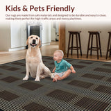 Minimalist Fuzzy Patterned Elegance(Brown)