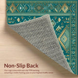 Bold Geometric Cotton Composition(Green)