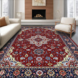 Vibrant Red Geometric Motif(Red)