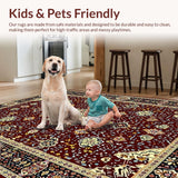 Bold Medallion Art Nouveau Influence(Red)