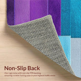 Ultra Soft Area Rug, Non Slip, Stain Resistant, Washable Area Rugs for Living Room, Bedroom, Non-Slip Contemporary Classroom Area Rug(Purple)