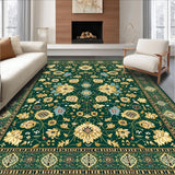 Ultra Soft Area Rug, Non Slip, Stain Resistant, Washable Area Rugs for Living Room, Bedroom, Boho Fusion Area(Green)