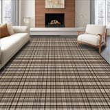 Ultra Soft Area Rug, Non Slip, Stain Resistant, Washable Area Rugs for Living Room, Bedroom, Timeless Classic Diamond Patterned Appeal(Beige)