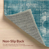 Ultra Soft Area Rug, Non Slip, Stain Resistant, Washable Area Rugs for Living Room, Bedroom, Modern Octopus Rug(Blue)