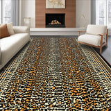 Ultra Soft Area Rug, Non Slip, Stain Resistant, Washable Area Rugs for Living Room, Bedroom, Contemporary Khaki Wildlife Influence(Brown)
