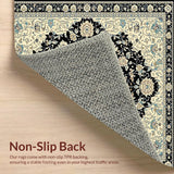 Luxurious Black Beige Medallion(Ivory)