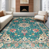 Vibrant Teal Geometric Accents(Blue)