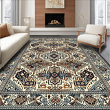 Ultra Soft Area Rug, Non Slip, Stain Resistant, Washable Area Rugs for Living Room, Bedroom, Geometric Boho Style Area for Entrance(Beige)