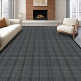 Ultra Soft Area Rug, Non Slip, Stain Resistant, Washable Area Rugs for Living Room, Bedroom, Classic Black and White Geometric(Black)