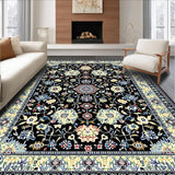 Stylish Earth Tone Floral Motif(Black)