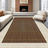 Ultra Soft Area Rug, Non Slip, Stain Resistant, Washable Area Rugs for Living Room, Bedroom, Trendy Contemporary Cow Design(Beige)