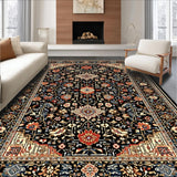 Vibrant Multi Hued Textured Weave(Black)