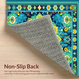 Eclectic Colorful Tiled Motif(Blue)