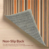 Ultra Soft Area Rug, Non Slip, Stain Resistant, Washable Area Rugs for Living Room, Bedroom, Artistic Cordaman Stripe Aesthetic(Orange)