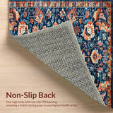 Rustic Blue Tones Abstract Motif(Blue)