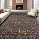 Ultra Soft Area Rug, Non Slip, Stain Resistant, Washable Area Rugs for Living Room, Bedroom, Chic Modern Rustic Print(Gray)