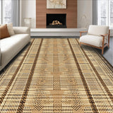Ultra Soft Area Rug, Non Slip, Stain Resistant, Washable Area Rugs for Living Room, Bedroom, Sophisticated Textured Nature Theme(Beige)