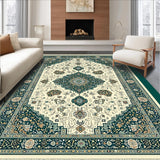 Ultra Soft Area Rug, Non Slip, Stain Resistant, Washable Area Rugs for Living Room, Bedroom, Floral Sage High Traffic Pet-Friendly Carpet(Blue)