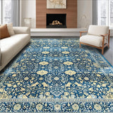 Chic Light Blue Intricate Design(Blue)