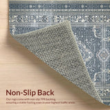 Ultra Soft Area Rug, Non Slip, Stain Resistant, Washable Area Rugs for Living Room, Bedroom, Lightweight Neutral Boho Home Office Carpet(Gray)