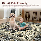 Eclectic Round Rustic Ornamentation(Beige)