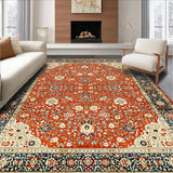 Cozy Low Pile Ogee Design(Red)