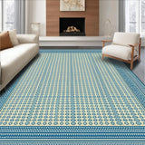 Geometric Blue Tone Elegance(Beige)