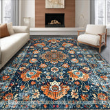 Elegant Distressed Geometric Arrangement(Blue)