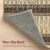 Ultra Soft Area Rug, Non Slip, Stain Resistant, Washable Area Rugs for Living Room, Bedroom, Earthy Toned Irregular Animal Motif(Beige)