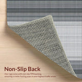Ultra Soft Area Rug, Non Slip, Stain Resistant, Washable Area Rugs for Living Room, Bedroom, Striking Contemporary Diamond Formation(Gray)