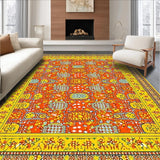 Ultra Soft Area Rug, Non Slip, Stain Resistant, Washable Area Rugs for Living Room, Bedroom, Lively Plush Tufted Whimsy Creation(Orange)