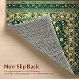 Intricate Geometric Spotted Area Featuring Motifs(Green)