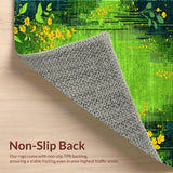 Charming Nature Inspired Shag Creation(Green)