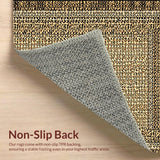 Ultra Soft Area Rug, Non Slip, Stain Resistant, Washable Area Rugs for Living Room, Bedroom, Contemporary Khaki Wild Pattern(Beige)