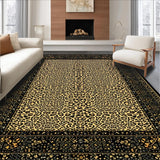 Ultra Soft Area Rug, Non Slip, Stain Resistant, Washable Area Rugs for Living Room, Bedroom, Stylish Jungle Inspired Aesthetic(Beige)