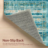 Ultra Soft Area Rug, Non Slip, Stain Resistant, Washable Area Rugs for Living Room, Bedroom, Coastal Nautical Sea Rug(Blue)