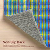 Dynamic Blue Geometric Artistry(Blue)