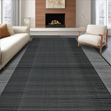 Ultra Soft Area Rug, Non Slip, Stain Resistant, Washable Area Rugs for Living Room, Bedroom, Artful Organic Flowing Patterns(Gray)