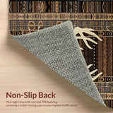 Ultra Soft Area Rug, Non Slip, Stain Resistant, Washable Area Rugs for Living Room, Bedroom, Nature-Inspired Warmth and Comfort(Brown)