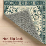 Ultra Soft Area Rug, Non Slip, Stain Resistant, Washable Area Rugs for Living Room, Bedroom, Elegant Tribal Patterned Aesthetic(Beige)