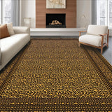 Ultra Soft Area Rug, Non Slip, Stain Resistant, Washable Area Rugs for Living Room, Bedroom, Playful Whimsical Animal Motif(Gold)